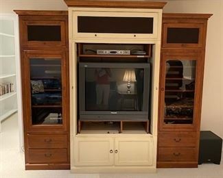 Ethan Allen 3 pc Entertainment Center