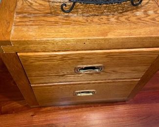 File cabinets side table $125