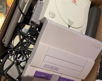 Super Nintendo console, accessories  and some games 