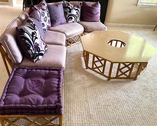 Wow! What a great set! Now is your chance to own an iconic set by Ficks and Reed! The top bidder will be the proud new owner of this lovely vintage set!
See photos for measurements. Table has a circular hole in the middle, can be covered with a decorative item as shown which is NOT included