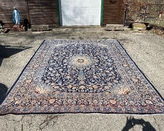 About 10' x 13' Very Fine hand woven carpet.