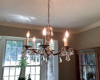 Vintage Halcolite chandelier