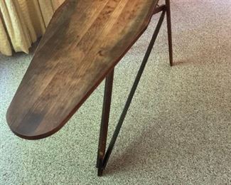 Antique wood ironing no board