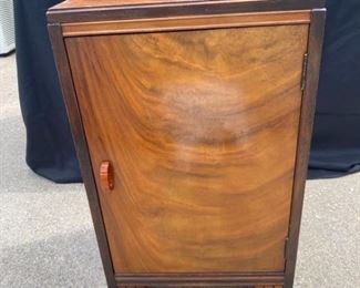 Art Deco Wood Side Cabinet