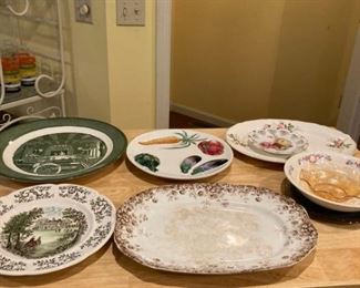 Assorted Transferware, Limoges Bowl and More