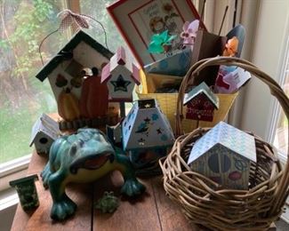 Birdhouses and Toads