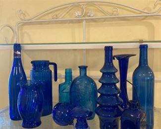 Cobalt Blue Colored Glass Collection