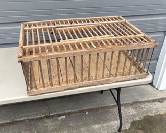 Primitive chicken crate