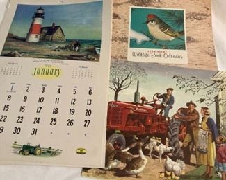 Vintage 1951 John Deere calendars