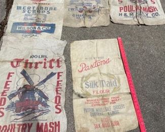 Vintage Feed Antique Bags