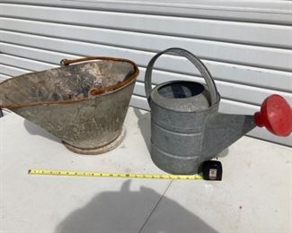 Vintage Kohl Bucket and Watering Can