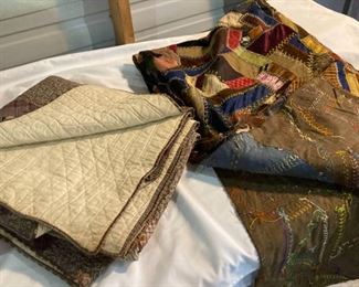 Vintage Quilt and Quilt top