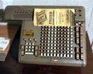Vintage Friden Automatic Tabulating Calculator, Model ST, With Manual