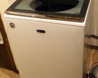 Maytag Commercial Technology, Top Loading Washing Machine, Model MVW7230HW0, 44" x 27" x 27.5"
