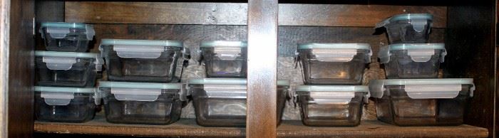 Glasslock Storage Containers, Various Sizes, Qty 12