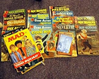 Magazine Collection, Including Roy Rogers And Trigger, The Sisco Kid, High Ho Silver, Batman, And More
