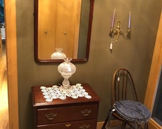 Waterford Fisherman Lamp and Harden Brandywine Night Stand