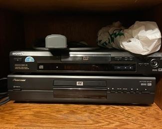 Pioneer dvd player and Sony dvd/cd/video cd player