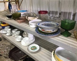 Lots of Plates and kitchen goodies