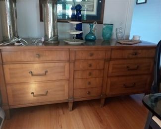 1 of 2 Henredon Bedroom pieces. 11 drawers measure 74x20x32