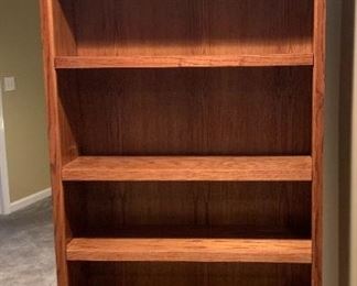 Oak Book case - with adjustable shelves - 39x13x84 (2 book cases for sale) - $ 125.00