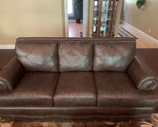 Genuine Leather Couch - 84x36x36 - 2 couches for sale - $ 900/each