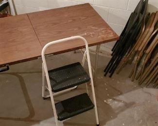 Folding Tables, Chairs Step Ladder