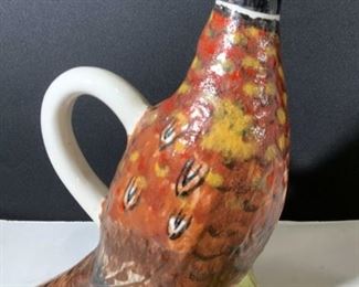 ETHAN ALLAN Handcrafted Ceramic Bird Pitcher Italy
