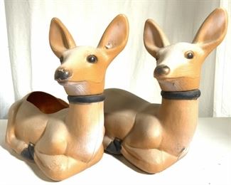 Lot 2 Garden Ornament Deer Figurals
