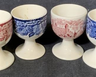 Group Lot 4 Porcelain Egg Cups
