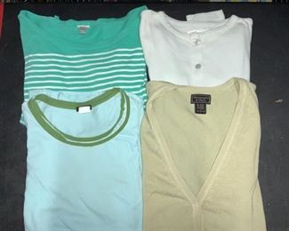 Grp 4 Ladies Cotton Tops, J. Crew, Abercrombie,
