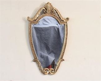 Cartouche Form Wall Mirror