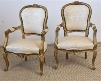 Pair of Louis XV Style Armchairs