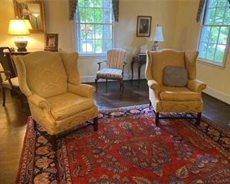 Chippendale Wingback Chairs