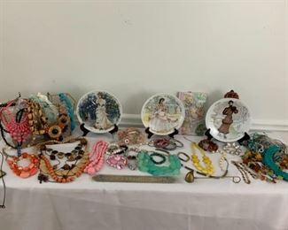 Costume Jewels and Plates