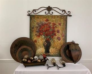 Red Poppy Tapestry Accents