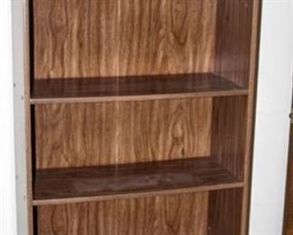 Tall Faux Wood Shelf with (2) Adjustable Shelves 72" x 29.5" x 12" Deep