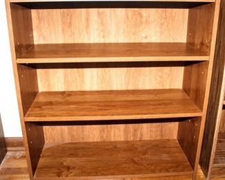 Small Faux Wood Shelf (2) Adjustable Shelves - Measures 31" T x 29" W x 12" D