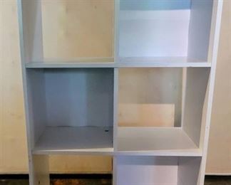 White Storage Cubbies Shelf
