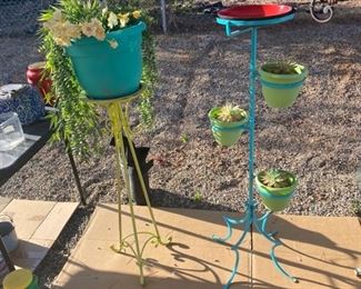 Iron plant stands