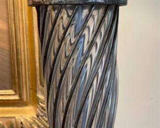 2pc Alexander-John Caged Glass Swirl Lamps PAIR AJL-0162	37in H x 11in Diameter	
