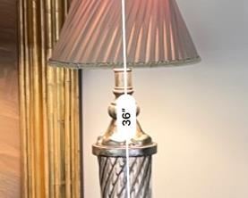 2pc Alexander-John Caged Glass Swirl Lamps PAIR AJL-0162	37in H x 11in Diameter	
