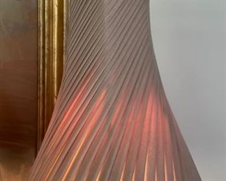 2pc Alexander-John Caged Glass Swirl Lamps PAIR AJL-0162	37in H x 11in Diameter	
