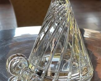Collevilca Crystal Glass Conical Decanter Italy Colle Vilca	10 1/4” H x 6 3/8” Diameter	
