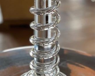 Pino Signoretto Murano Art Glass Candle Holder	15.5in H x 7.5in Diameter	
