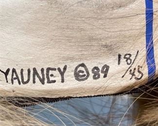 Cherokee Kathryn Yauney Deer Warrior Spirit Mask Native American	26x11x10in	HxWxD
