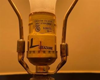 Leezanne Tall Side Lamp Single	34in H x 18in diameter	