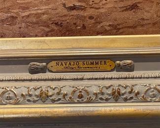 *Original* Oil Ray Swanson Navajo Summer 40x60in Art Painting Native American	Art: 40x60in	
