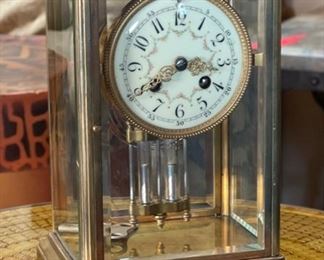 Antique French Samuel Marti et Cie Mercury Clock 1889  Medaille d'Argent  Regulator	10.75x6.75x5.5in	HxWxD

