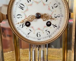 Antique French Samuel Marti et Cie Mercury Clock 1889  Medaille d'Argent  Regulator	10.75x6.75x5.5in	HxWxD
